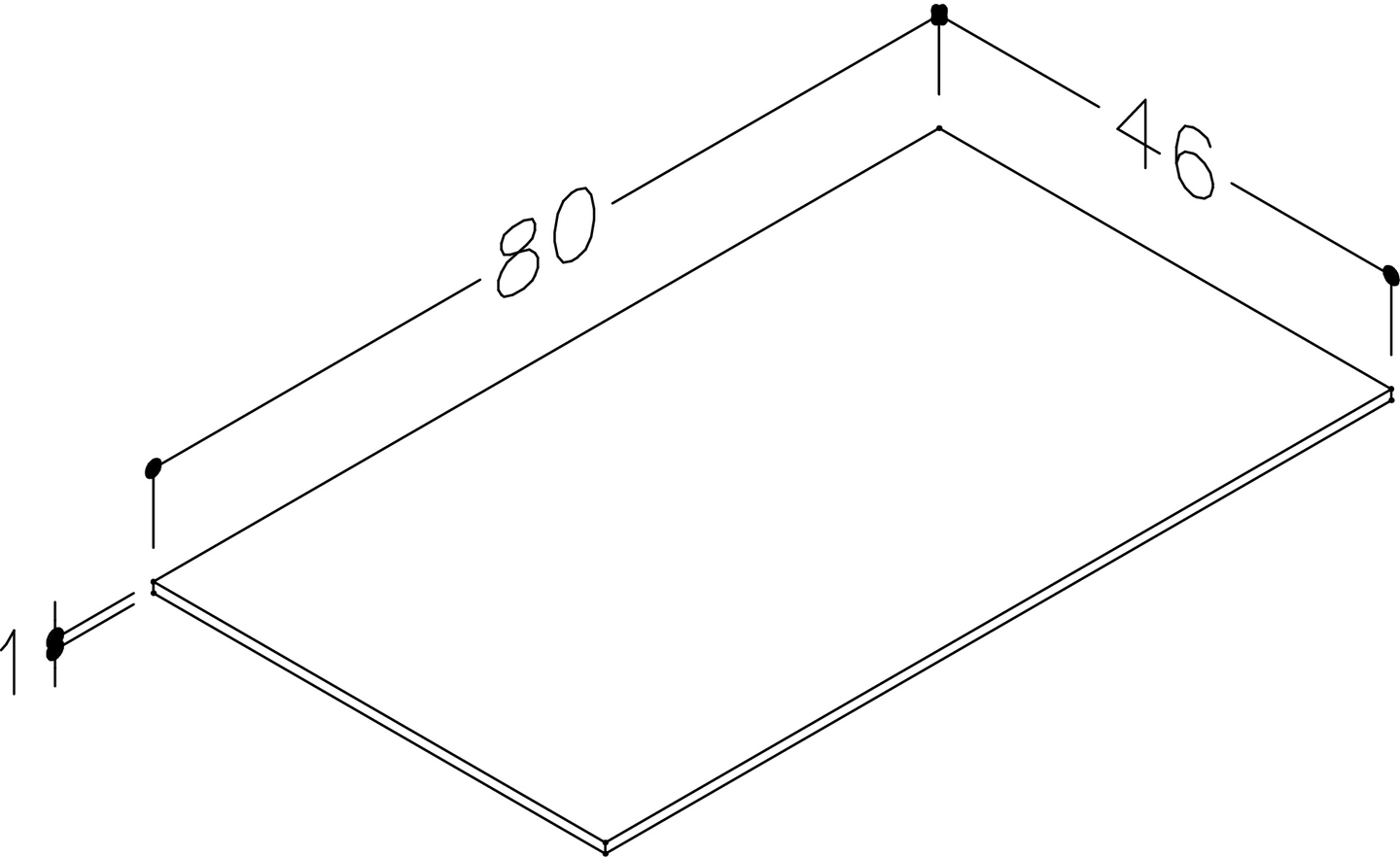 Allastaso HPL Cello 80cm allaskaappiin Wave Plus grafiitinharmaa