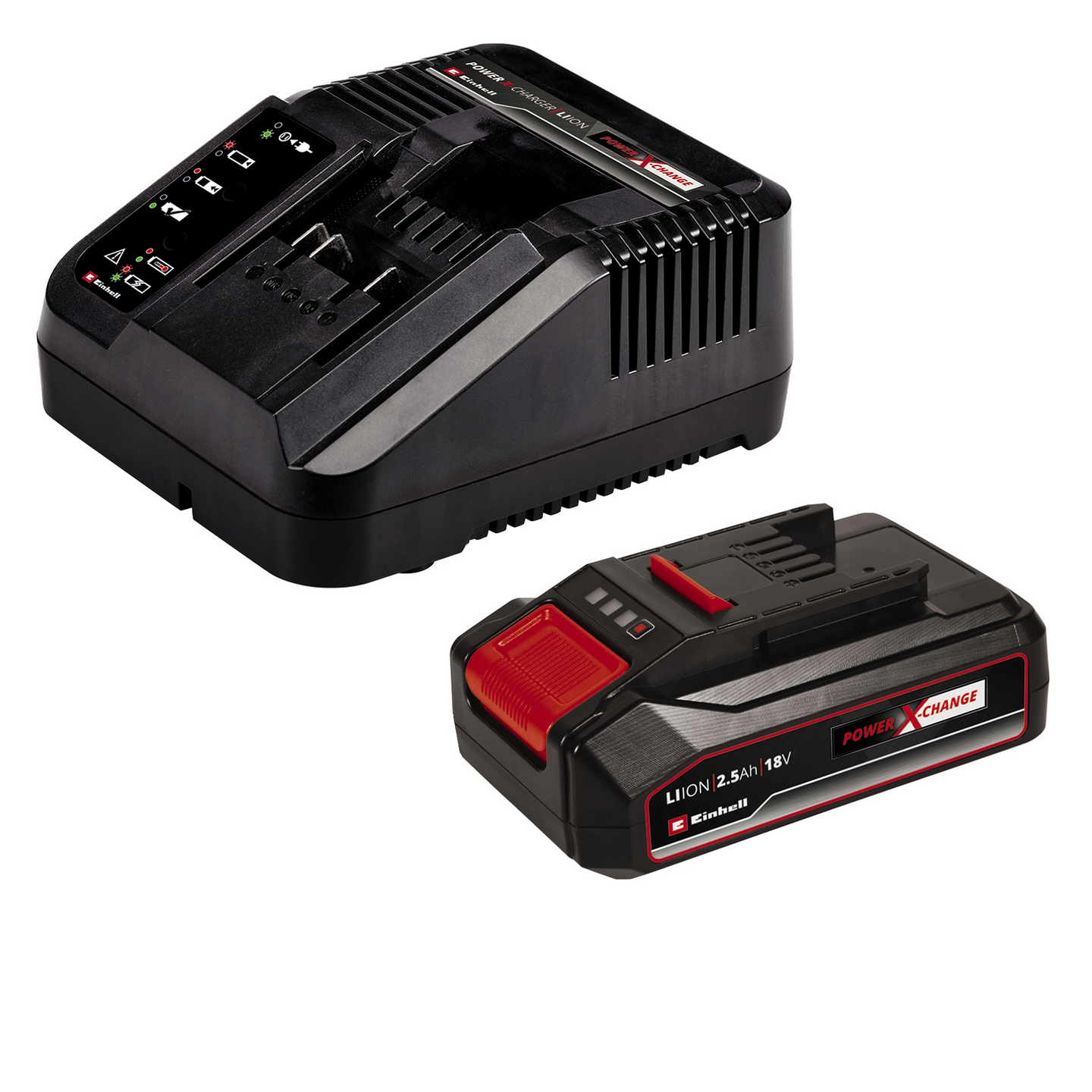 Akkupensasleikkuri Einhell Power X-Change GE-CH 1855/1 Li Kit 1x2,5Ah + laturi