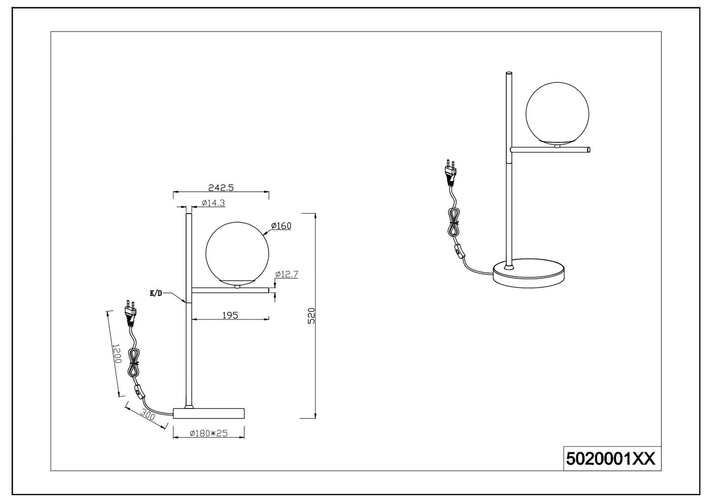 Pöytävalaisin TRIO Pure E14 antrasiitti