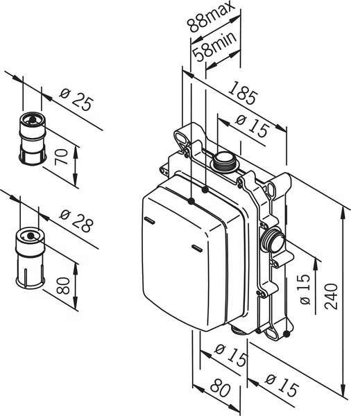 Runko-osa Oras Alessi 7118