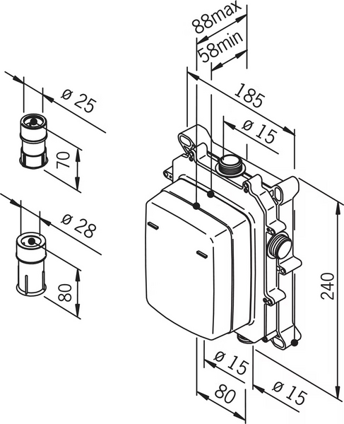 Runko-osa Oras Alessi 7117