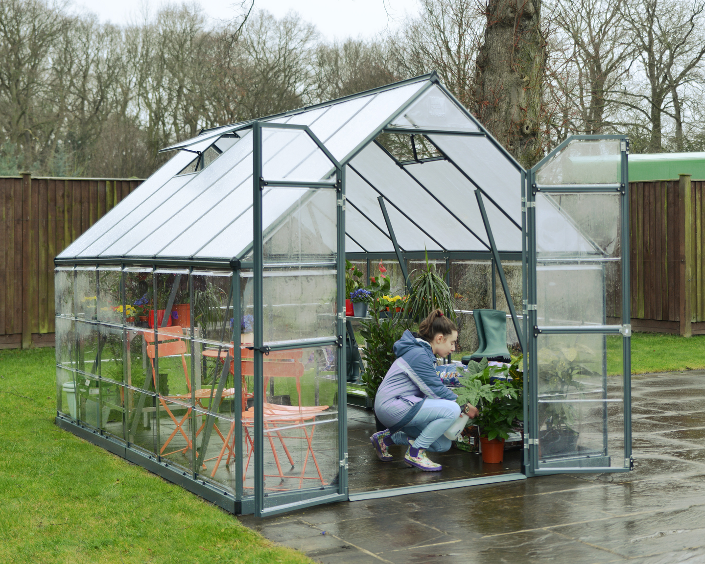 Kasvihuone Canopia Balance 8,9m² harmaa