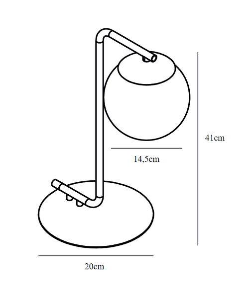 Pöytävalaisin Nordlux Grant E14 musta