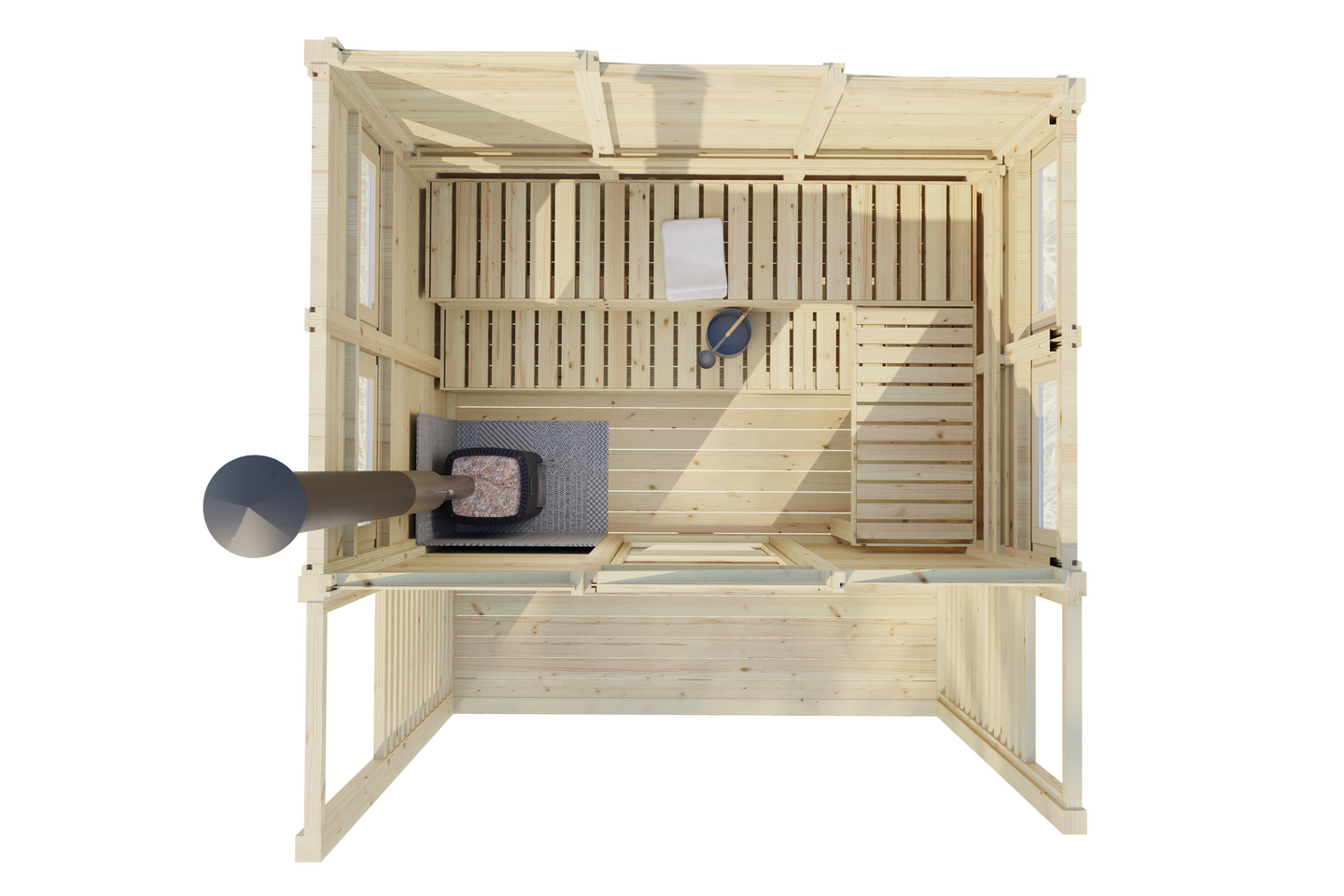 Pihasauna + terassi Luotsi 7,3m²