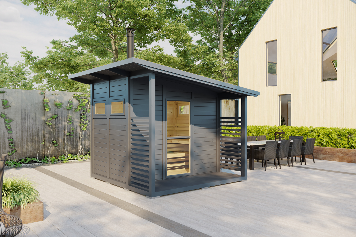 Pihasauna + terassi Luotsi 7,3m²