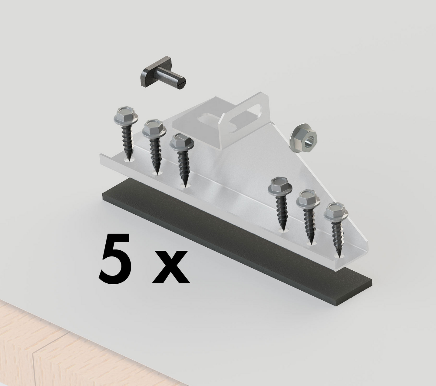 PV-kattokiinnike Orima ruuvipussi huopa-/profiilipeltikatto