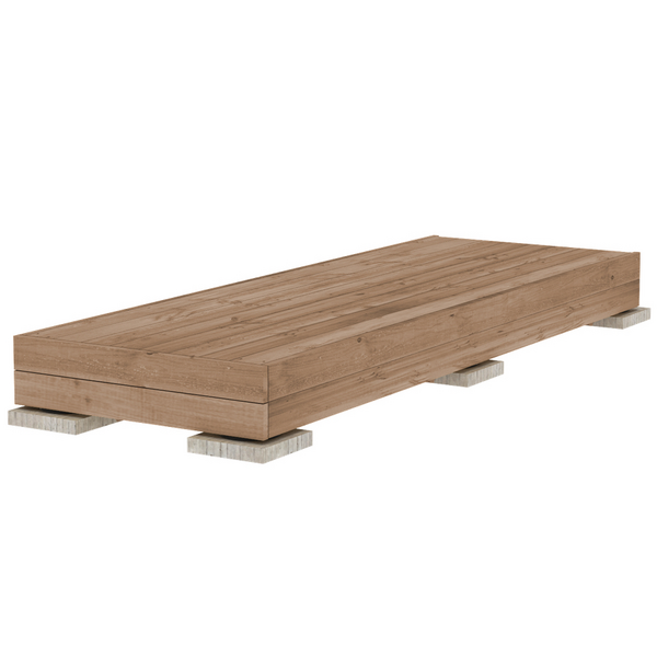 Valmisterassi Patio Classic 1x3m kestopuu