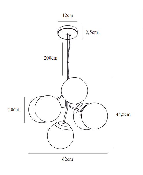 Riippuvalaisin Nordlux Ivona E27 musta