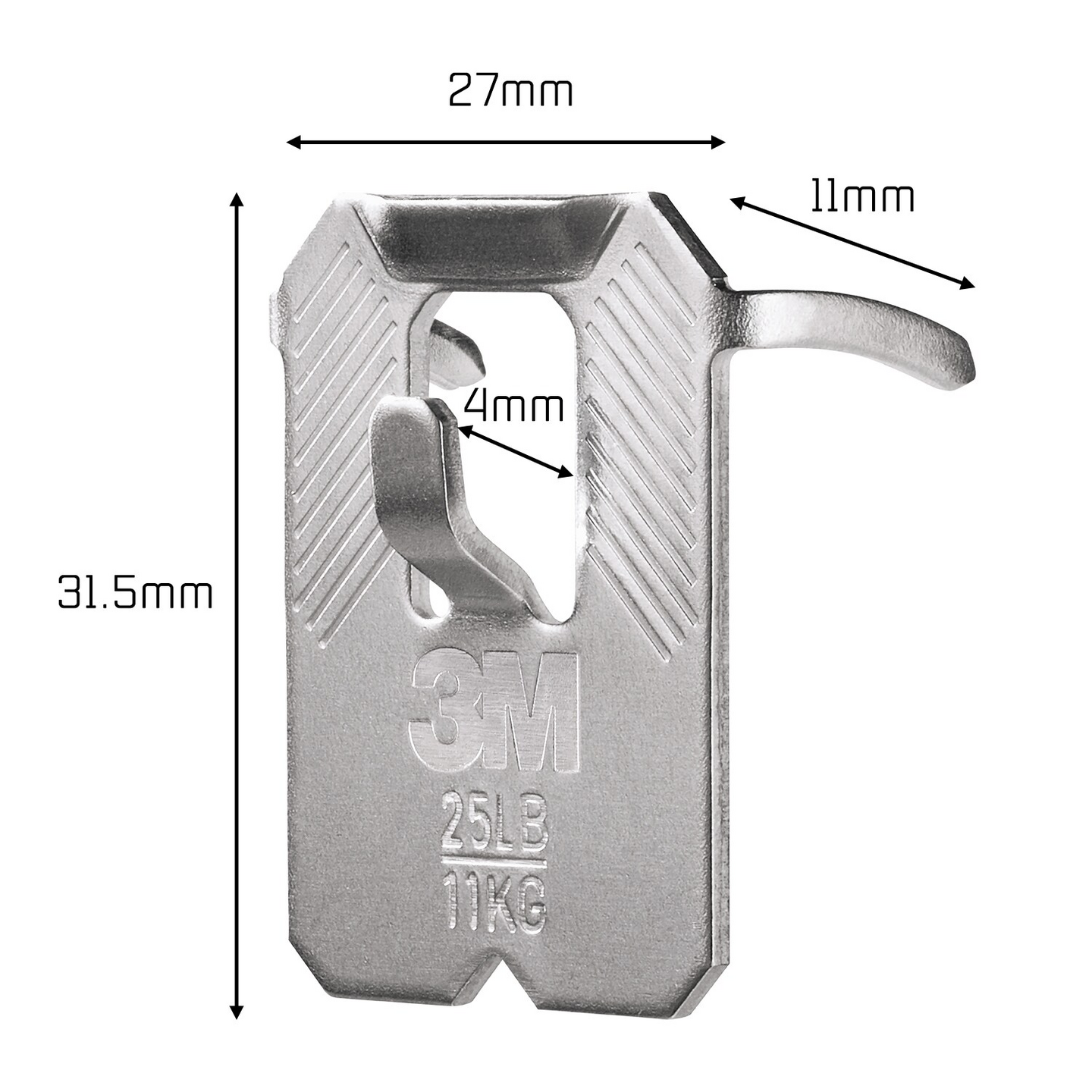 Kipsilevykoukku 3M CLAW 3PH11 kantavuus 11kg 4kpl