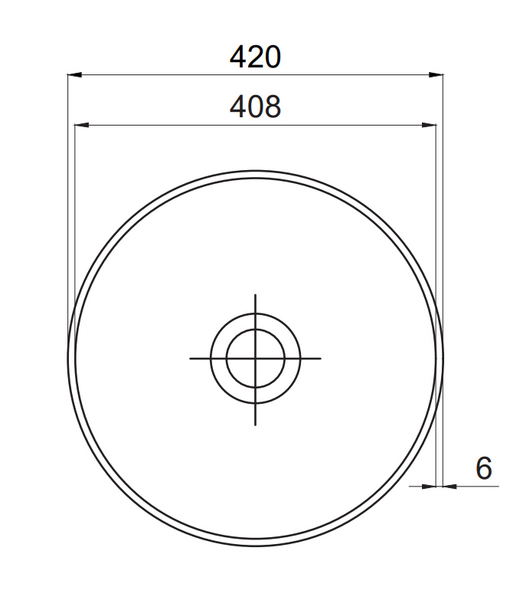 Malja-allas Tammiholma Lagoa 420x120mm taupe