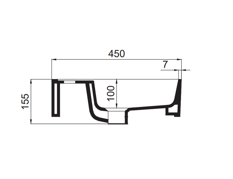 Malja-allas Tammiholma Aveiro 550x450x130mm taupe