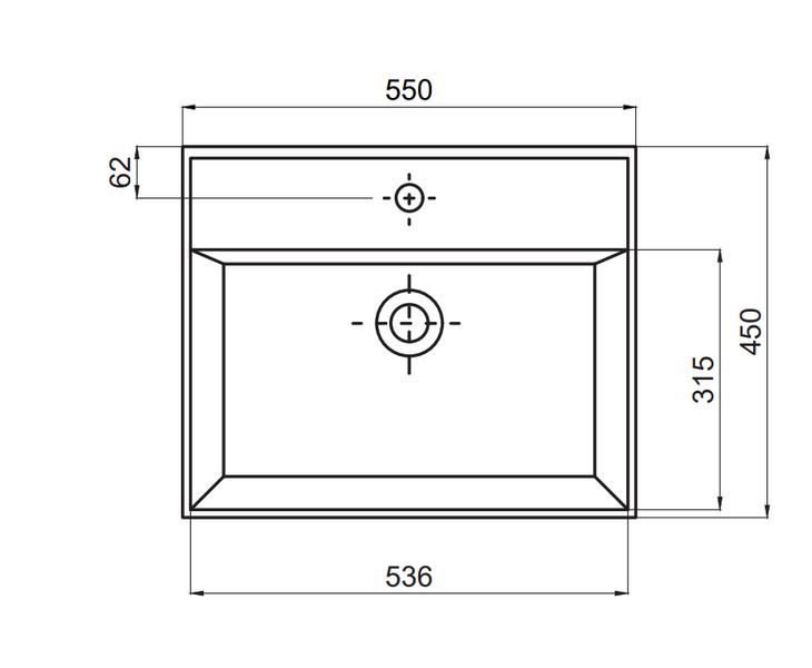 Malja-allas Tammiholma Aveiro 550x450x130mm taupe