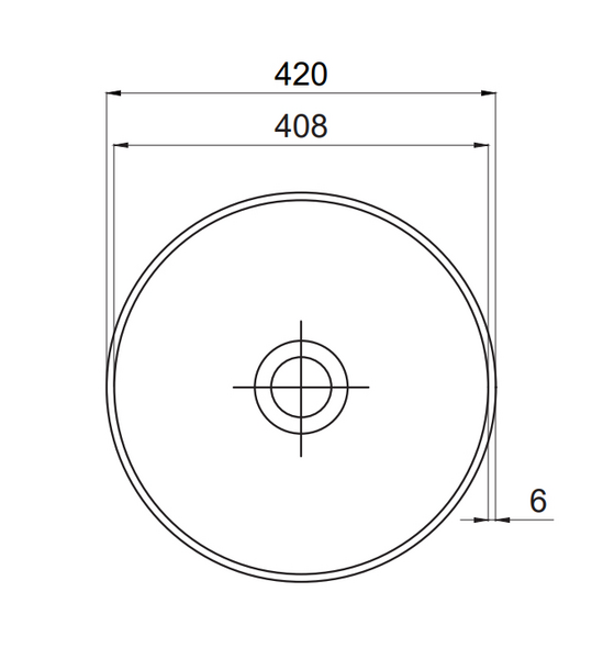 Malja-allas Tammiholma Lagoa 420x120mm valkoinen
