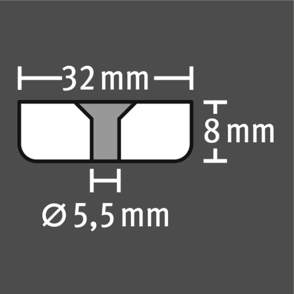 Magneetti Fix-o-moll 8x32mm neodyymi