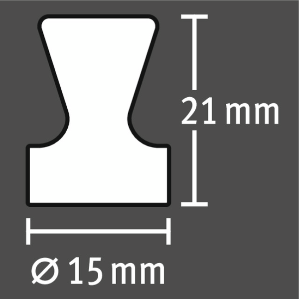 Kartiomagneetti Fix-o-moll 15x21mm neodyymi 2kpl