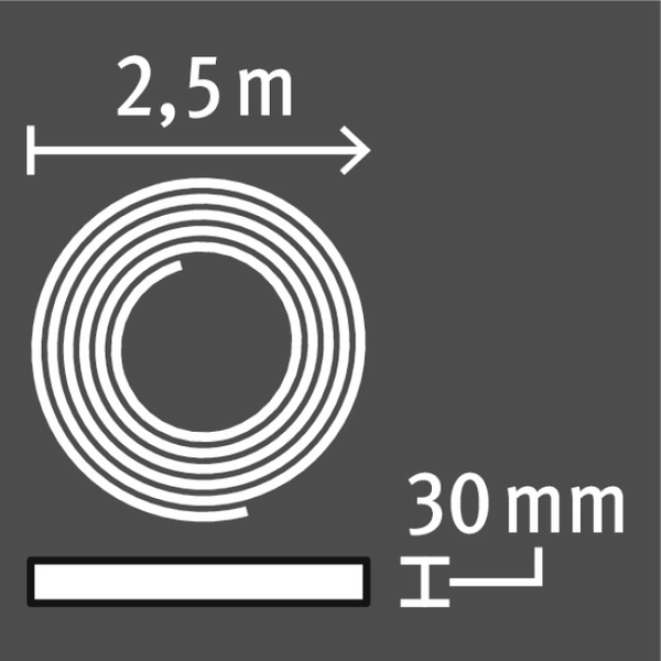 Magneettiteippi Fix-o-moll 30x2500mm valkoinen