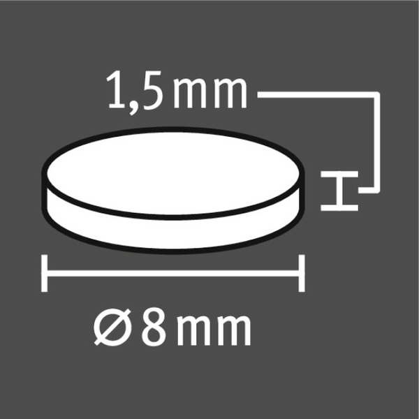 Tarramagneetti Fix-o-moll 1,5x8mm neodyymi 10kpl