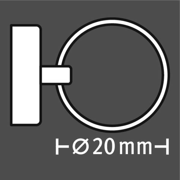 Magneetti Fix-o-moll avainrenkaalla 20mm neodyymi 2kpl