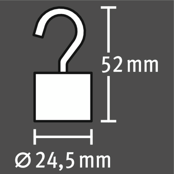 Magneettikoukku Fix-o-moll 24,5mm neodyymi