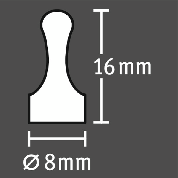 Kartiomagneetti Fix-o-moll 8x16mm neodyymi 6kpl
