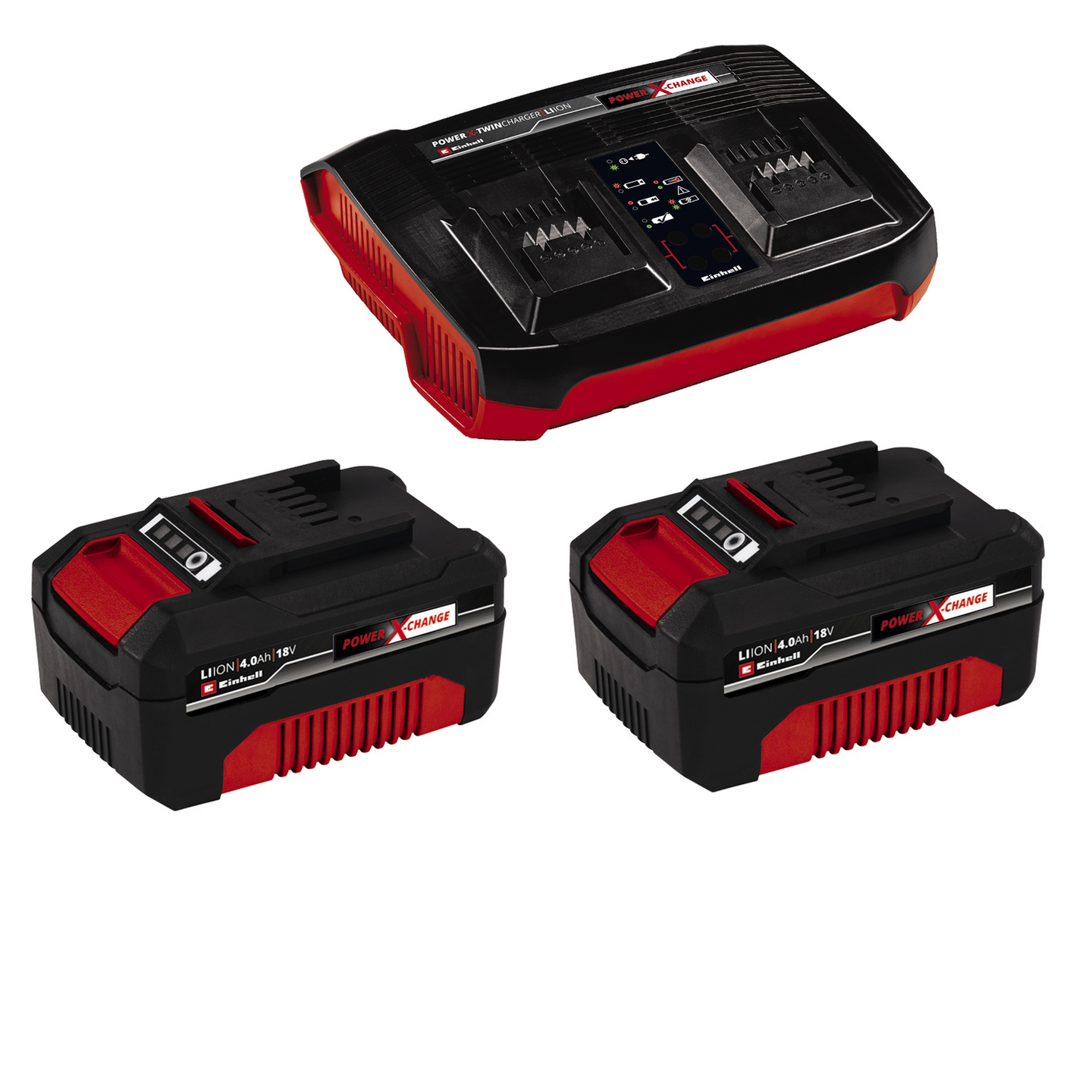 Akkuruohonleikkuri Einhell Power X-Change Rasarro 36/38 2x4,0Ah + laturi