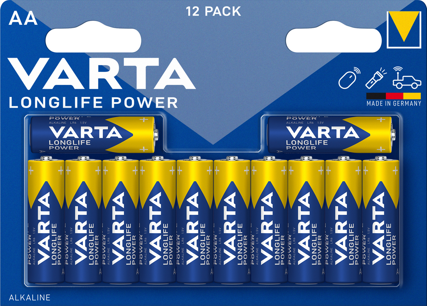 Alkaliparisto VARTA Longlife Power AA 12kpl