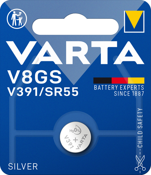 Hopeaoksidiparisto VARTA V8GS/SR55