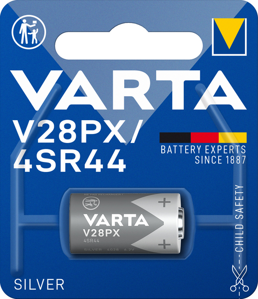 Nappiparisto VARTA V28PX/4SR44 hopeaoksidiparisto