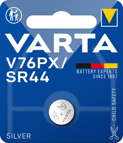 Hopeaoksidiparisto VARTA V76PX/SR44