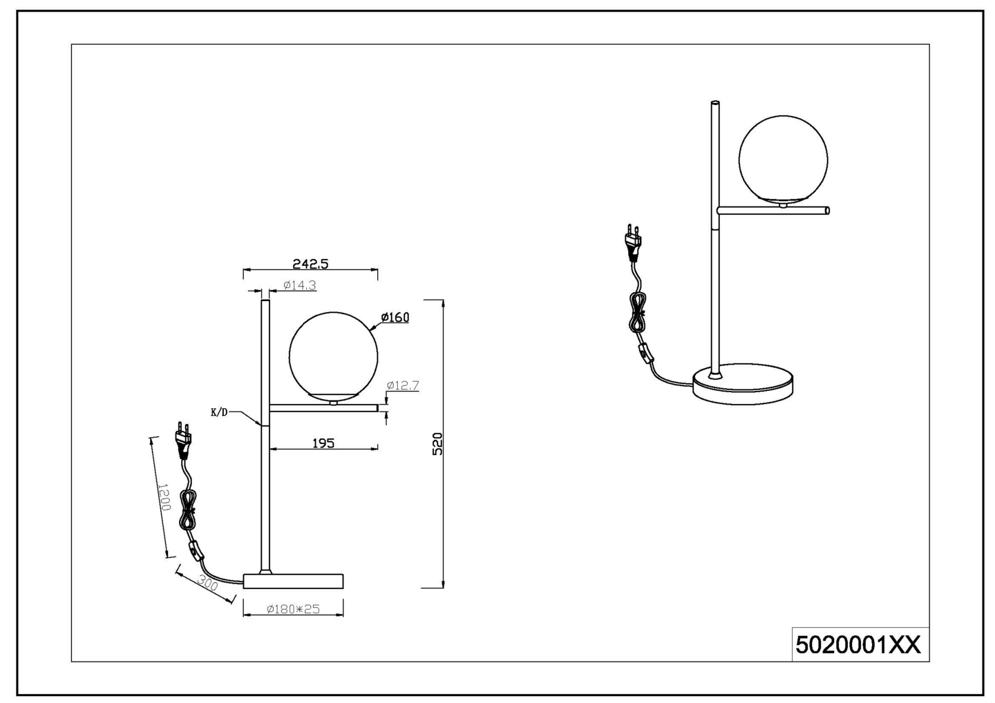 Pöytävalaisin TRIO Pure E14 mattamusta