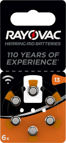 Kuulokojeparisto Rayovac 13/PR48 sinkki-ilma 6kpl
