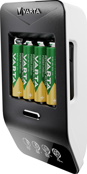 Laturi VARTA LCD Ultra Fast plus 4xAA 2100mAh ja 12V