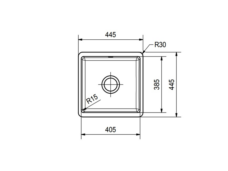 Alta asennettava allas Franke Kubus KBK 110-40 onyx 