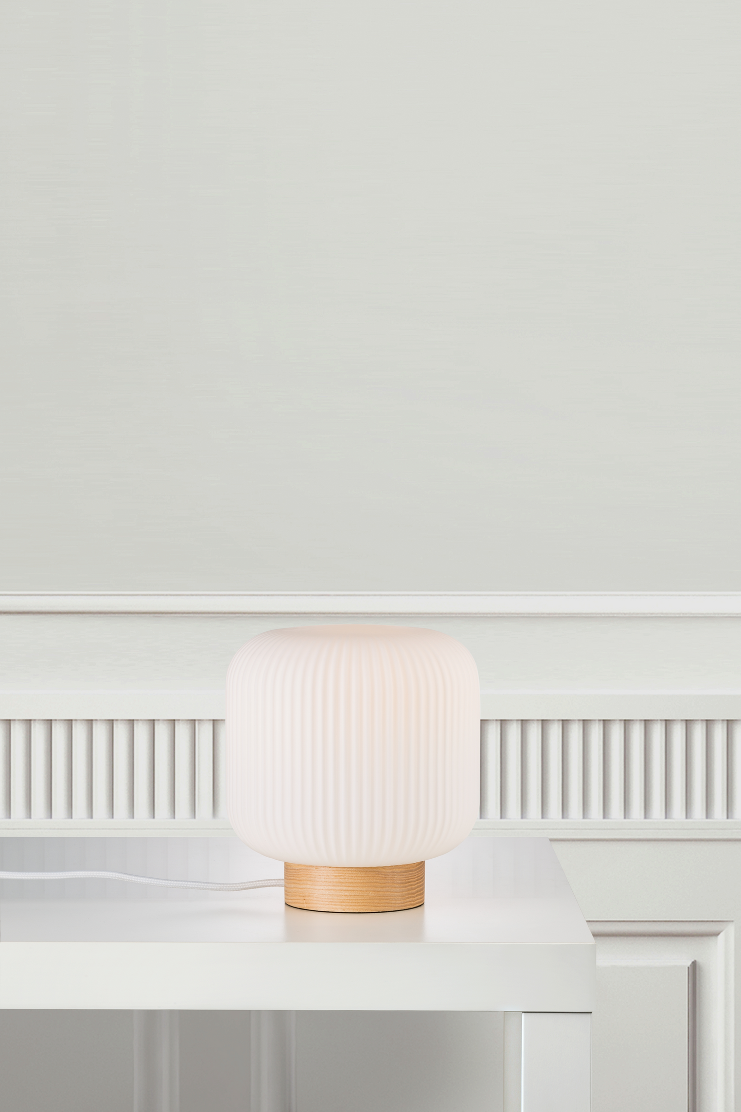 Pöytävalaisin Nordlux Milford E27 vaalea puu