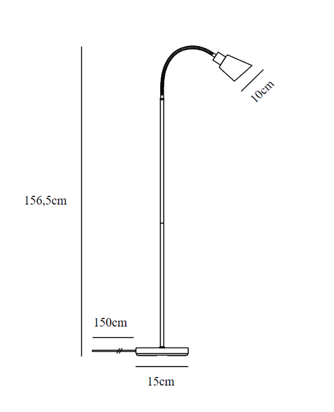 Lattiavalaisin Nordlux Molli E14 musta