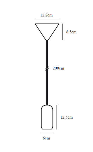 Riippuvalaisin Nordlux Notti E27 musta