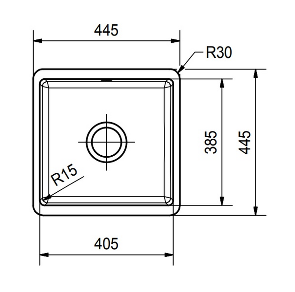 Alta asennettava allas Franke Kubus KBK 110-40 valkoinen