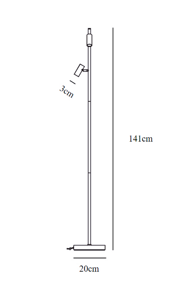 Lattiavalaisin Nordlux Omari 2x3,2W 320lm 2700K valkoinen