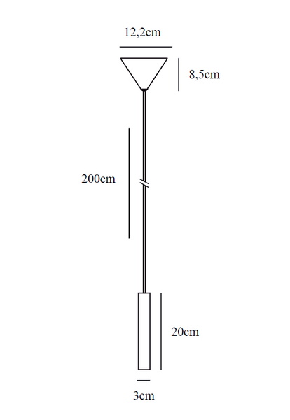 Riippuvalaisin Nordlux Omari 3,2W 320lm 2700K valkoinen