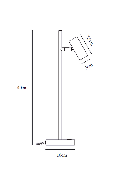Pöytävalaisin Nordlux Omari 3,2W 320lm 2700K musta