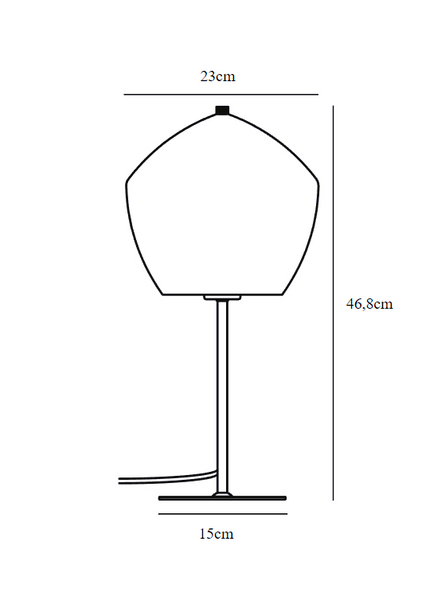 Pöytävalaisin Nordlux Orbiform E27 messinki
