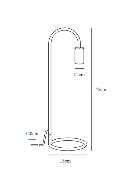 Pöytävalaisin Nordlux Paco E27 musta