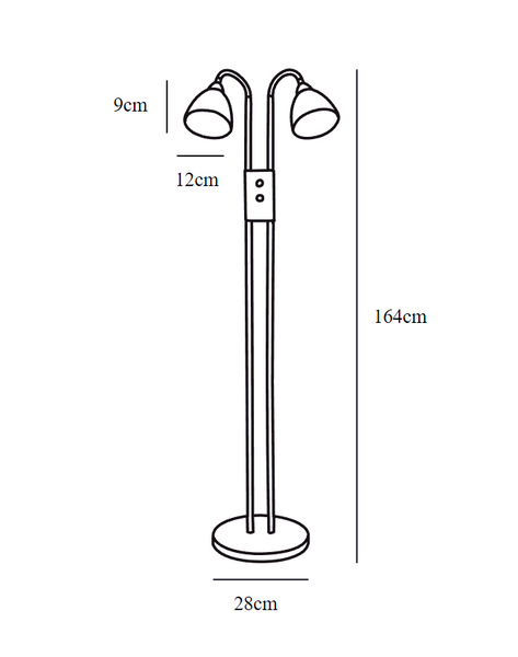 Lattiavalaisin Nordlux Ray E14 musta