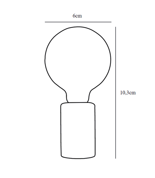Pöytävalaisin Nordlux Siv E27 valkoinen