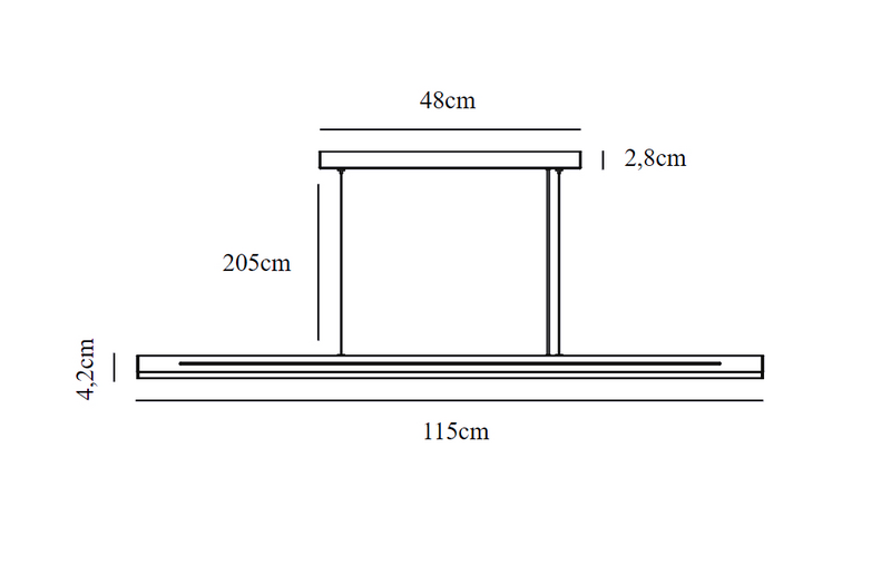 Riippuvalaisin Nordlux Skylar 25W 2600lm 3000K musta