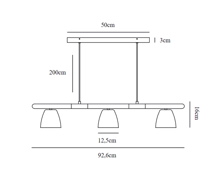 Riippuvalaisin Nordlux Theo GU10 musta