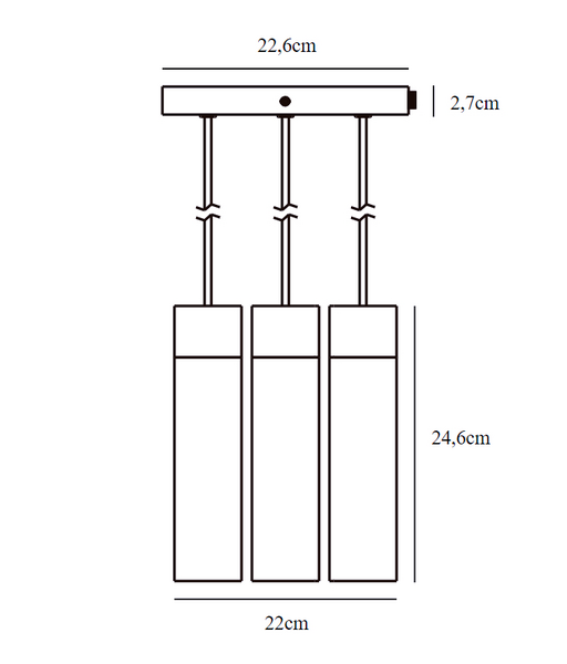 Riippuvalaisin Nordlux Tilo GU10 musta