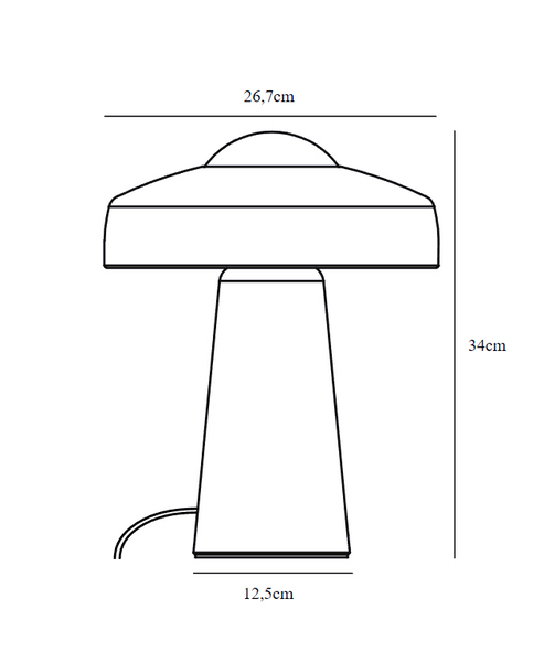 Pöytävalaisin Nordlux Time E27 musta
