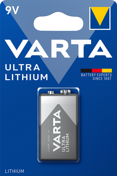 BATTERI LITHIUM 9V VARTA 1ST