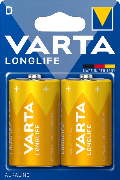 Paristo VARTA Longlife D alkali 2kpl